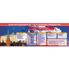 Плакат «Конституционные права и свободы граждан РФ» - фото - 1
