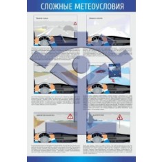 Комплект плакатов «Автошкола» Плакат «Сложные метеоусловия» - фото - 1