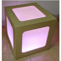 Напольный элемент «Световой Куб» - фото - 1