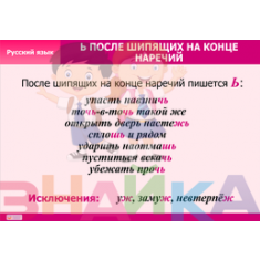 Таблицы демонстрационные "Русский язык. Наречие - фото - 6